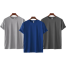 Fabrilife Mens Premium Blank T-shirt -Combo-Silver, Royal Blue, Charcoal image