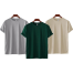 Fabrilife Mens Premium Blank T-shirt -Combo-Silver, Green, Cream image