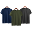 Fabrilife Mens Premium Blank T-shirt -Combo- Navy, Olive, Anthra Melange image