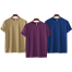 Fabrilife Mens Premium Blank T-shirt -Combo-Tan, Purple, Royal Blue image