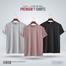 Fabrilife Mens Premium Blank T-shirt -Combo- Lavanderash, Gray Melange, Black image