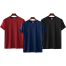 Fabrilife Mens Premium Blank T-shirt -Combo- Red, Navy, Black image