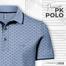 Fabrilife Premium Elite Edition Double PK Cotton Polo - Sky Blue image