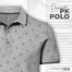 Fabrilife Premium Elite Edition Double PK Cotton Polo - Gray Melange image
