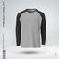 Fabrilife Premium Full Sleeve Raglan T-Shirt - Gray Melange image