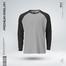 Fabrilife Premium Full Sleeve Raglan T-Shirt - Gray Melange image