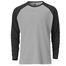 Fabrilife Premium Full Sleeve Raglan T-Shirt - Gray Melange image