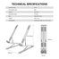 Fantech NS12 Silver Laptop Stand image