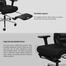 Fantech OC-A259s Pro Black Office Chair image
