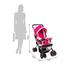 Farlin Baby Stroller Pram- Pink (BF889B) image