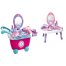 Fashion girl Make up toy 2 IN 1 Beauty pretend play set trolly toy with light and music image