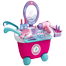 Fashion girl Make up toy 2 IN 1 Beauty pretend play set trolly toy with light and music image
