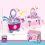 Fashion girl Make up toy 2 IN 1 Beauty pretend play set trolly toy with light and music image