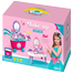 Fashion girl Make up toy 2 IN 1 Beauty pretend play set trolly toy with light and music image