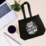 Fashionable Denim Fabric Tote Bag With Zipper image