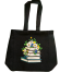 Fashionable Denim Fabric Tote Bag With Zipper image