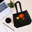 Fashionable Denim Fabric Tote Bag With Zipper image