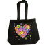 Fashionable Denim Fabric Tote Bag With Zipper image