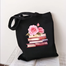 Fashionable Fabric Tote Bag With Zipper image