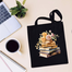 Fashionable Fabric Tote Bag With Zipper image