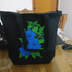 Fashionable Fabric Tote Bag With Zipper image