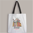 Fashionable Fabric Tote Bag With Zipper image