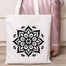 Fashionable Fabric Tote Bag With Zipper image