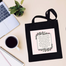 Fashionable Fabric Tote Bag With Zipper image