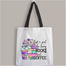 Fashionable Fabric Tote Bag With Zipper image