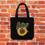 Fashionable Fabric Tote Bag With Zipper image