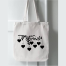 Fashionable Fabric Tote Bag With Zipper image