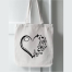 Fashionable Fabric Tote Bag With Zipper image