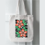 Fashionable Fabric Tote Bag With Zipper image