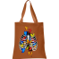Fashionable Fabric Tote Bag With Zipper image