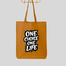 Fashionable Fabric Tote Bag With Zipper image