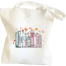 Fashionable Fabric Tote Bag With Zipper image