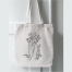 Fashionable Fabric Tote Bag With Zipper image