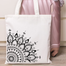 Fashionable Fabric Tote Bag With Zipper image