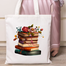 Fashionable Fabric Tote Bag With Zipper image