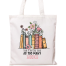 Fashionable Fabric Tote Bag With Zipper image
