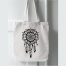 Fashionable Fabric Tote Bag With Zipper image