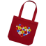Fashionable Small Size Red Tote Bag for Girls image