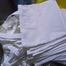 Fashionable White Fabric Tote Bag With Zipper image