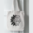 Fashionable White Fabric Tote Bag With Zipper image