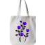 Fashionable White Fabric Tote Bag With Zipper image
