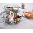 Femora Borosilicate Round Glass Vegetable Serving Microwave Safe Casserole Pack of 3 Serve Casserole Set image