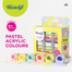 Fevicryl Multi Surface Pastel Acrylic Colours Kit 6 Shades X 15Ml | Ideal For Wood, Glass, Canvas, Metal, Plastic, Mould It | For Hobbyists, Artists, Diy Art And Craft image