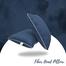 Fiber Head Pillow, Cotton Fabric Navy Blue 18x24 Inch Buy 1 Get 1 Free image
