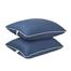 Fiber Head Pillow Cotton Fabric Navy Blue 18x26 Buy 1 Get 1 Free image