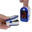 Finger Pulse Oximeter Blood Oxygen Saturation SpO2 Heart Rate O2 Monitor CE - LED - Blue (2 Pack) image